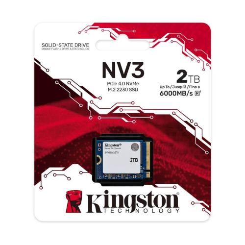 Unidad de Estado Sólido Kingston NV3 de 2TB                                                                                                                                                                                                                              