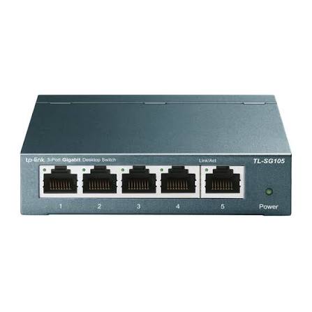 Switch de Red Doméstico 5 Puertos TP-Link Metálico