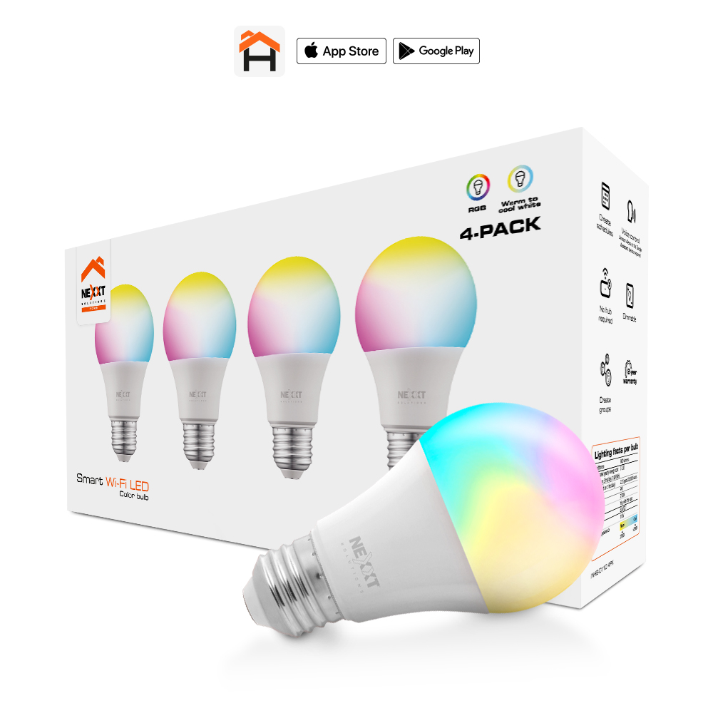 Paquete de 4 Focos Inteligentes Nexxt Solutions