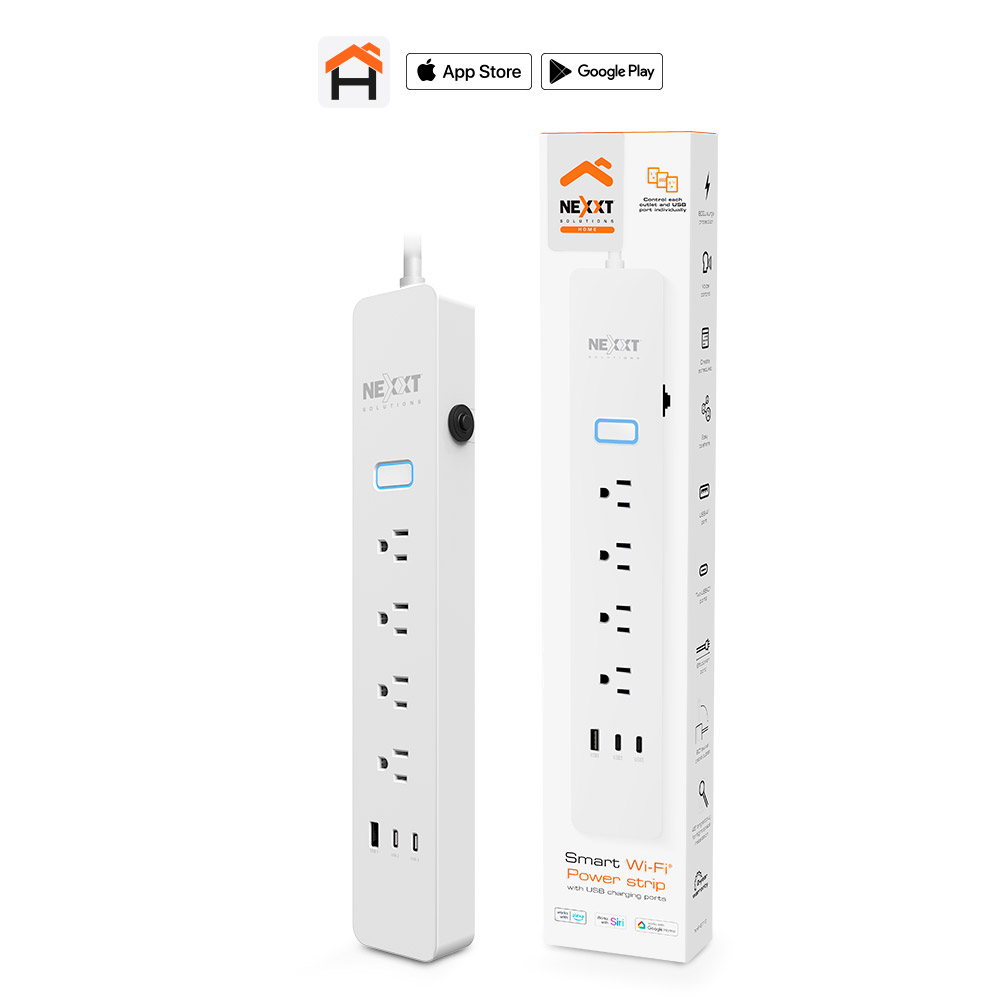 Protector de Sobretensión Inteligente Nexxt Solutions NHP-E710 Wi-Fi 2.4 GHz