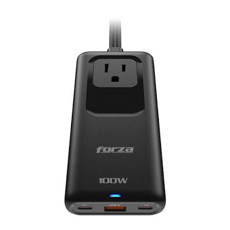 Cargador Rápido GaN de 100W con Regleta de 1250W Forza Power Technologies