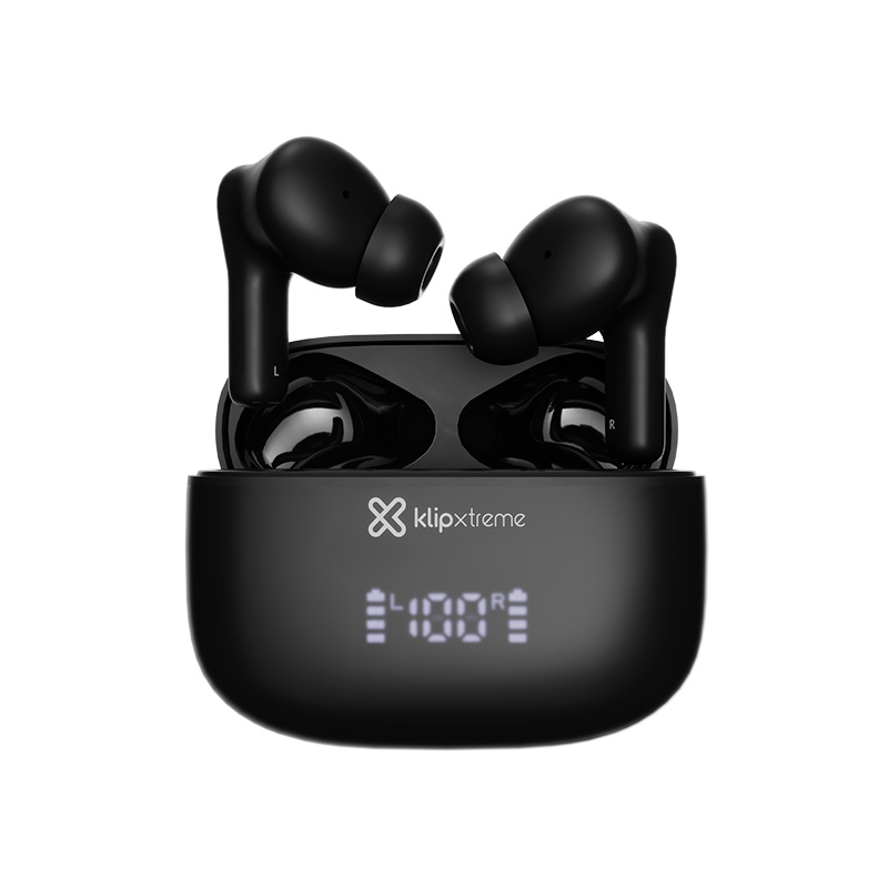 Audífonos Inalámbricos Klip Xtreme EdgeBuds Ultra Negro Bluetooth 5.4