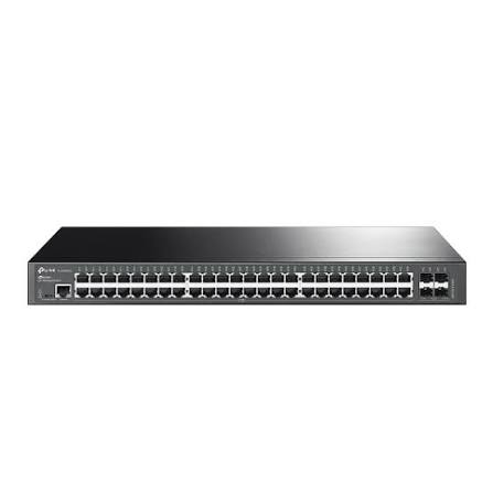 Switch Administrable Capa 2+ TP-Link Omada JetStream de 48 Puertos Gigabit y 4 Ranuras 10G SFP+