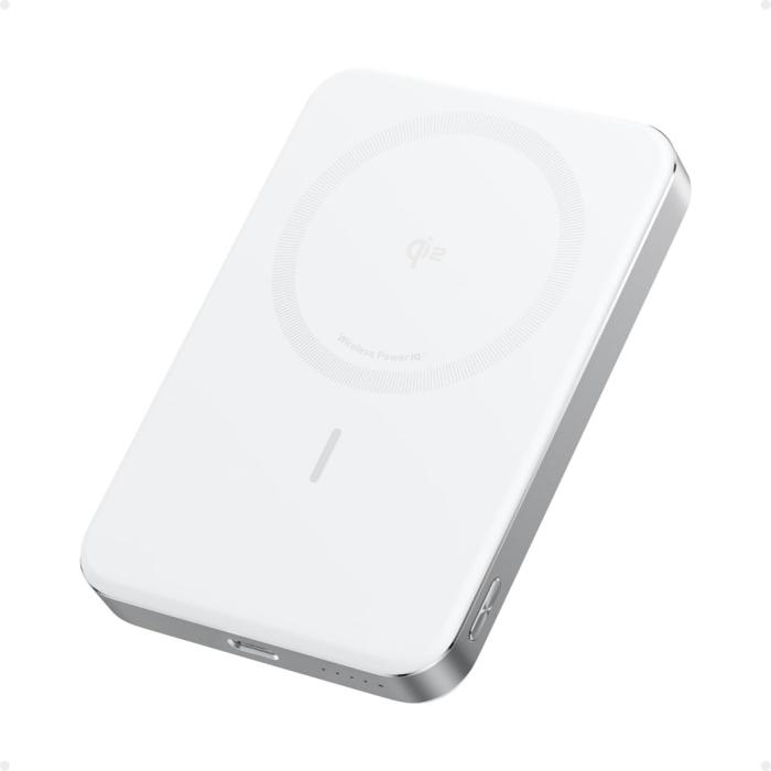 Batería Externa Magnética Anker MagGo (10K Slim) 15W Blanco para iPhone