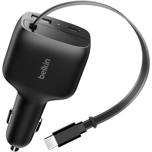 Cargador de Carro Belkin BoostCharge 75W USB-C/A