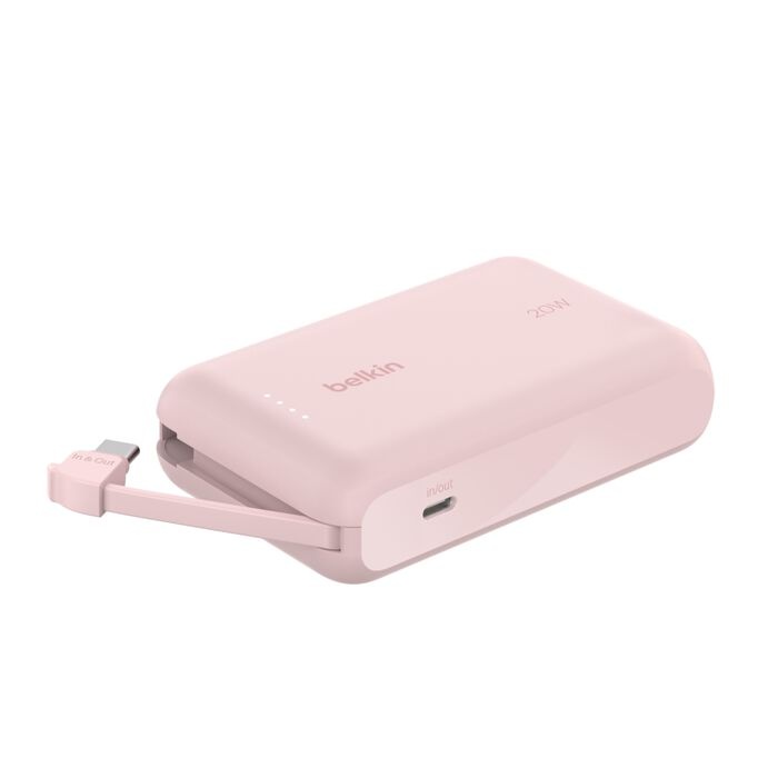 Batería Externa Belkin BoostCharge 10K 20W Rosado USB-C