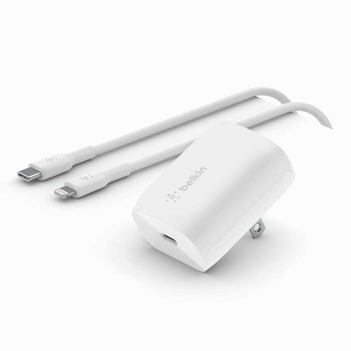 Cargador de Pared Belkin BoostCharge USB-C a Lightning 20W 
