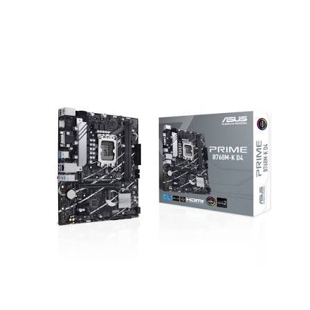 Tarjeta Madre ASUS PRIME B760M-K D4 Micro-ATX Socket LGA1700 DDR4 PCIe 4.0