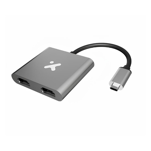 Adaptador USB-C a Doble HDMI Xtech XTC-548 12cm