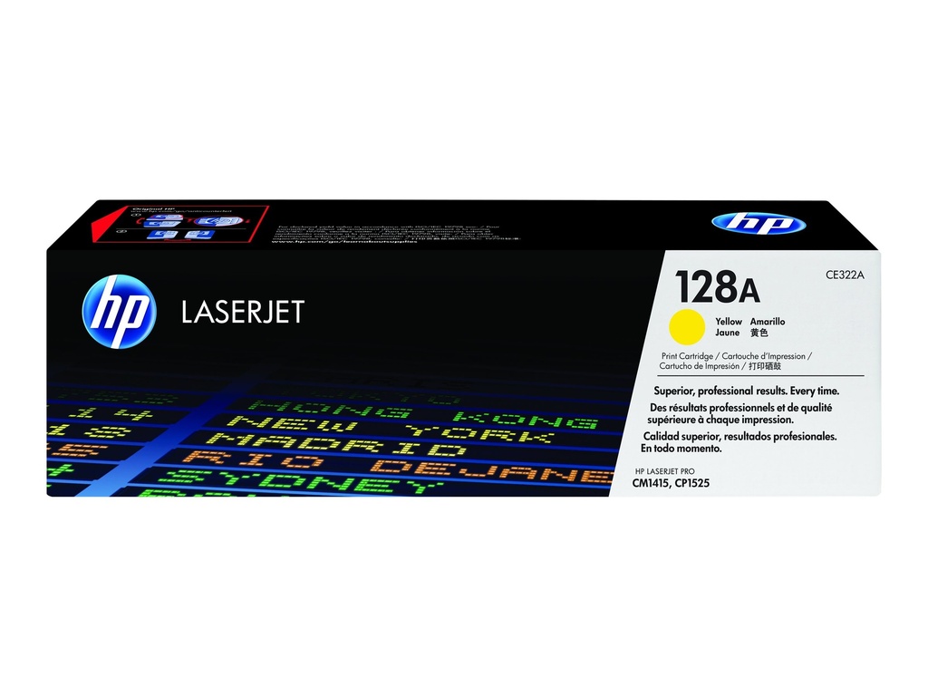 Tóner HP 128A Amarillo para HP Color LaserJet