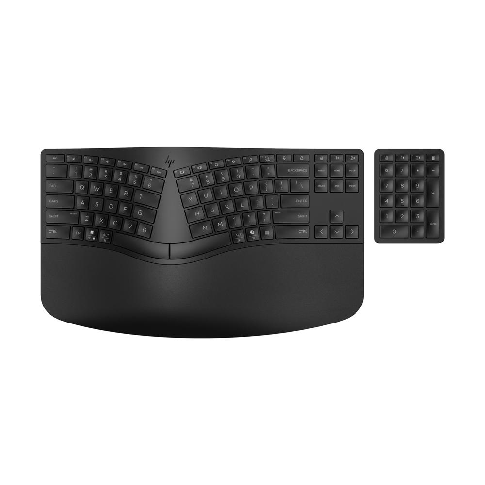 Teclado Inalámbrico Ergonómico HP 960 Split Design de 2.4GHz / Bluetooth