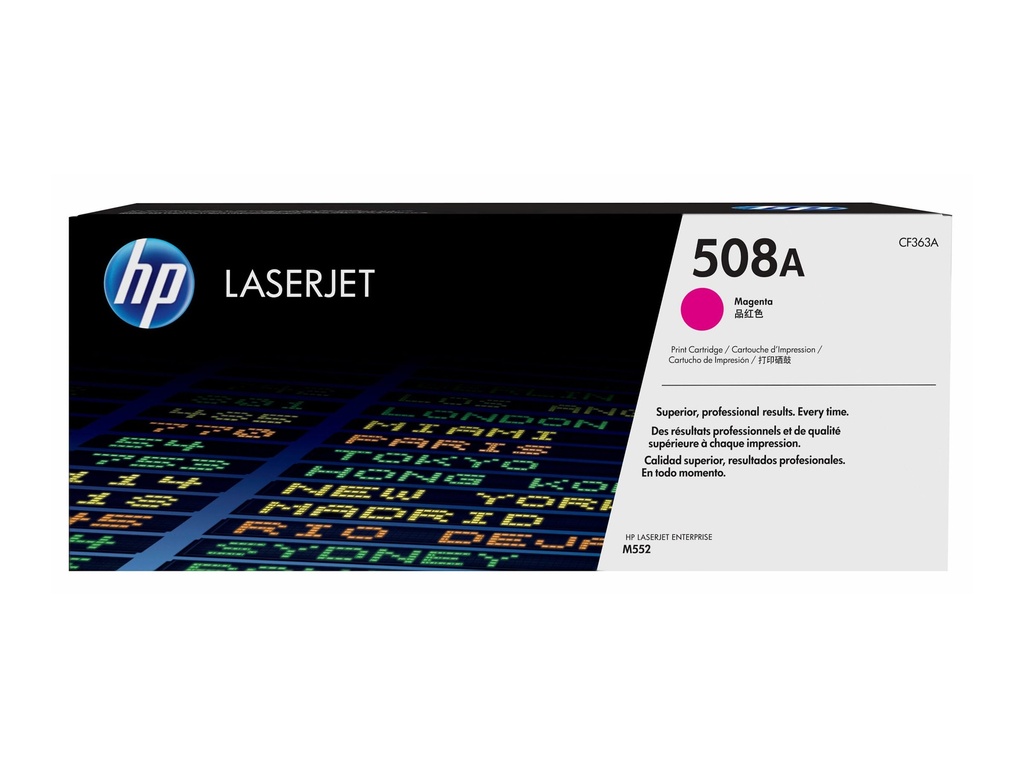 Tóner HP 508A Magenta de Capacidad Estándar