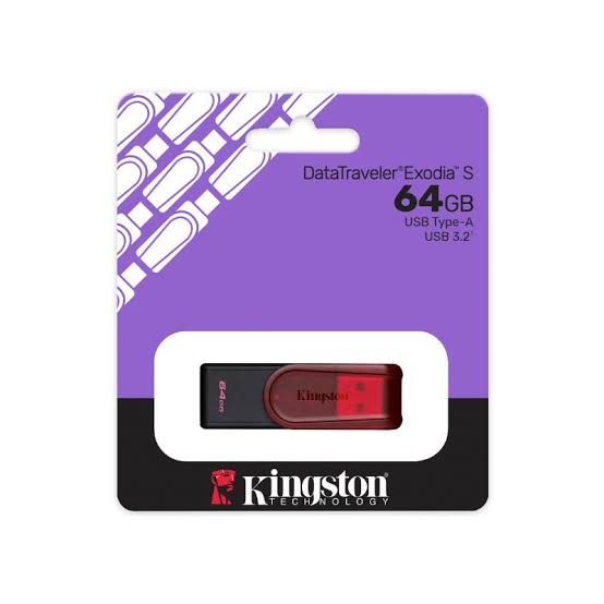 Memoria USB Kingston DataTraveler Exodia M de 256GB USB 3.2 Gen 1 - LATAM Red Casing