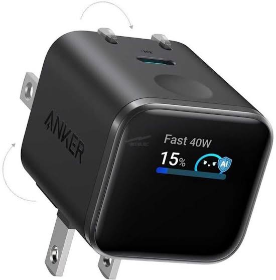 Cargador de Pared Rápido Anker Nano 45W con Pantalla Inteligente 