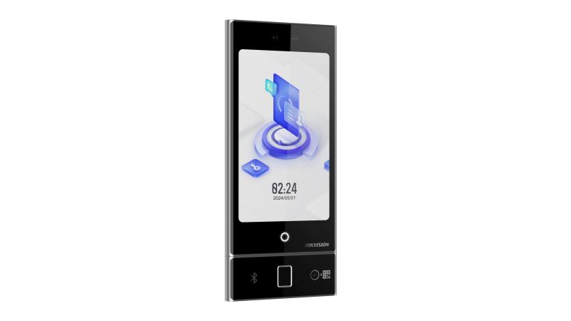 Módulo Lector Periférico de Huella, Bluetooth y Código QR Hikvision