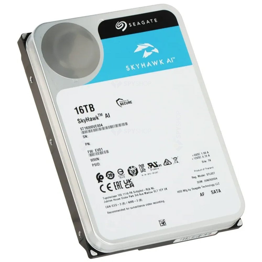 Disco Duro Interno Seagate SkyHawk AI de 16TB