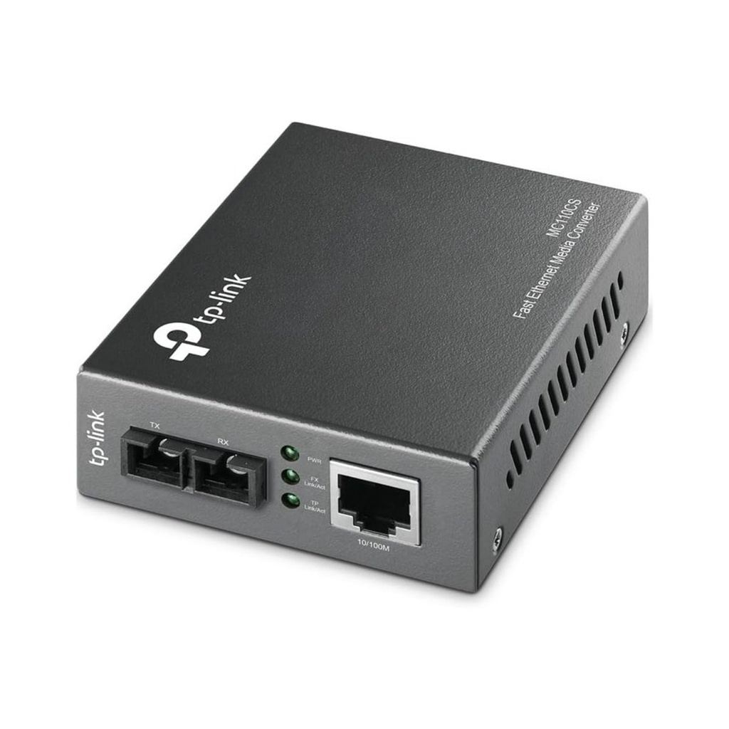 Convertidor de Medios de Fibra Óptica Fast Ethernet TP-Link MC110CS