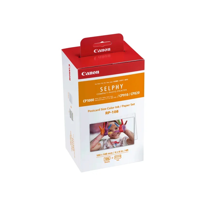 Kit de Papel Fotográfico y Cinta Canon para Impresoras SELPHY RP-108