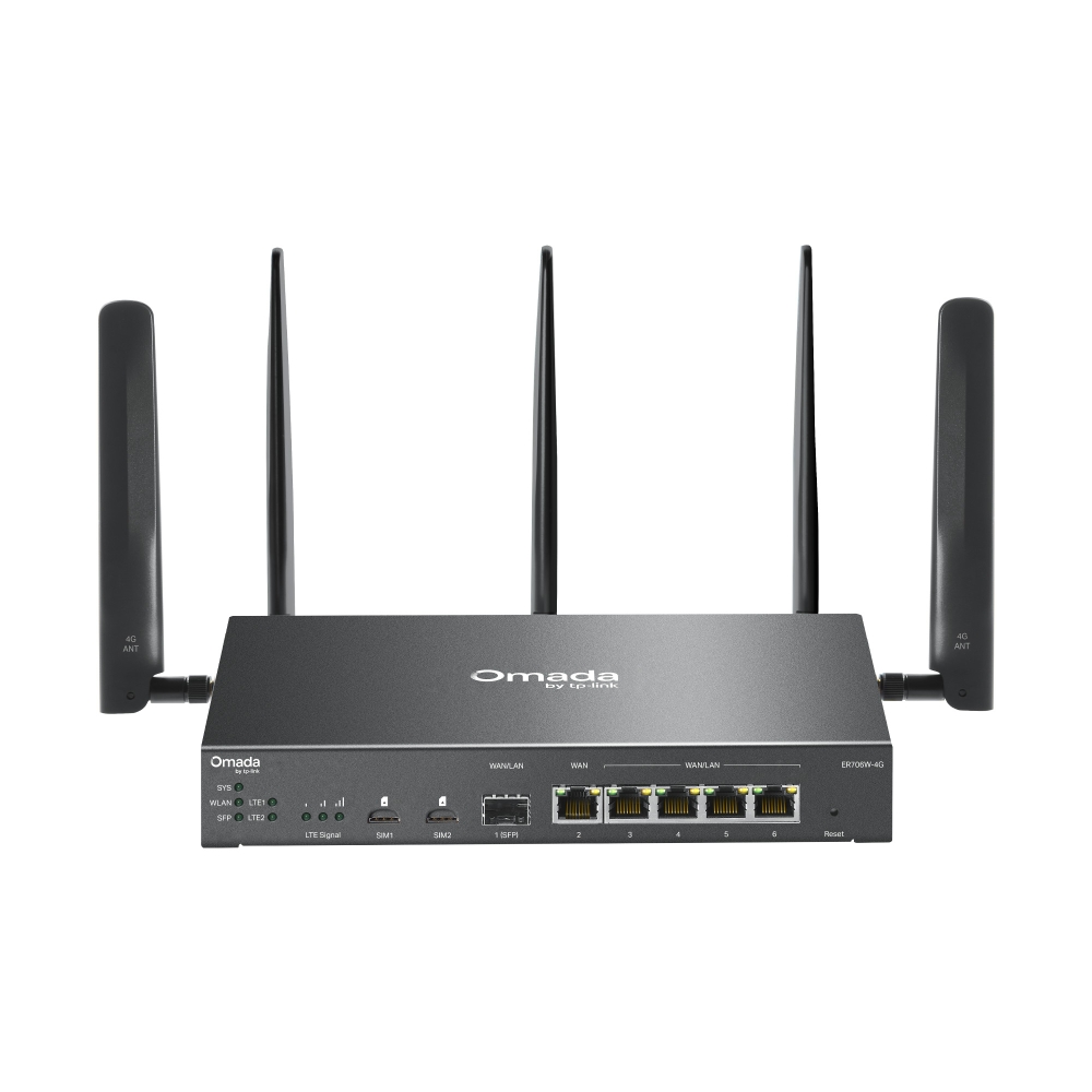 Router VPN Empresarial TP-Link Omada ER706W-4G Wi‑Fi 6 AX3000