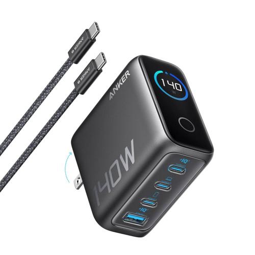 Cargador de Pared Cuádruple Ultra Rápido Anker Prime GaN 140W