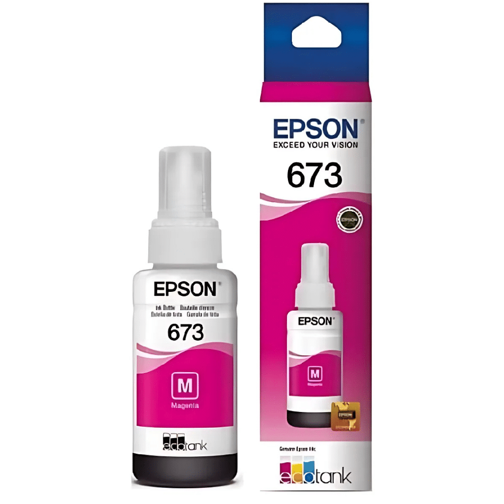 Botella de Tinta Epson T673 EcoTank, Magenta