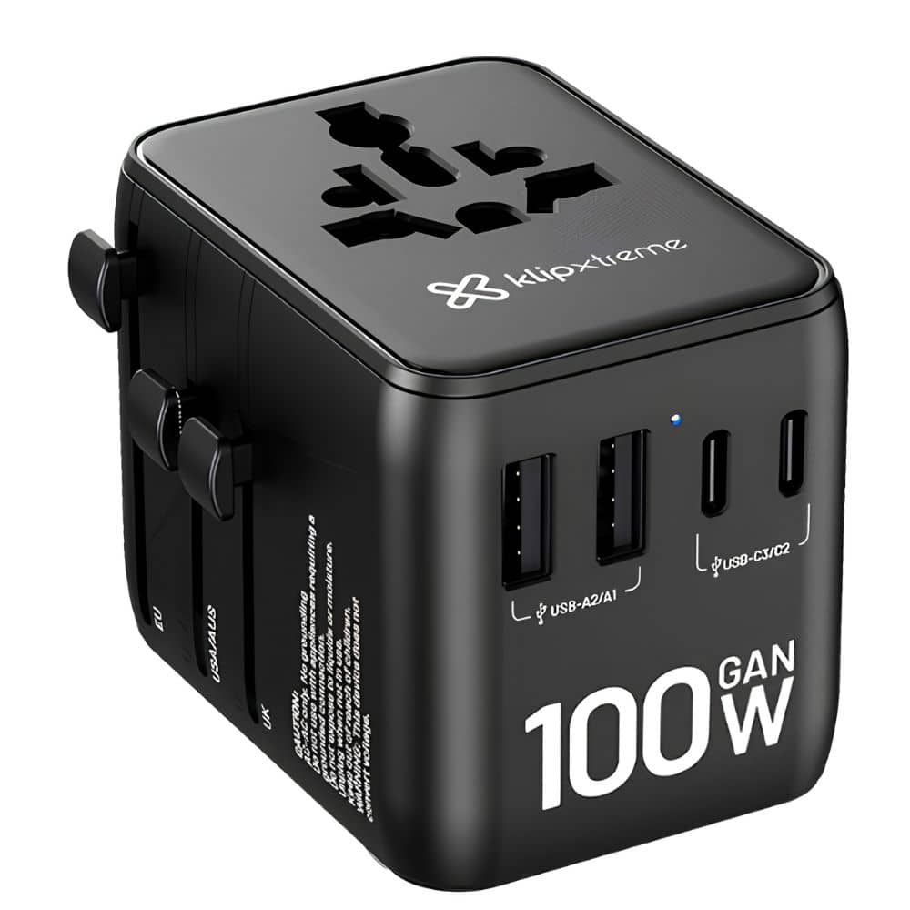 Adaptador de Viaje Universal Klip Xtreme 100W