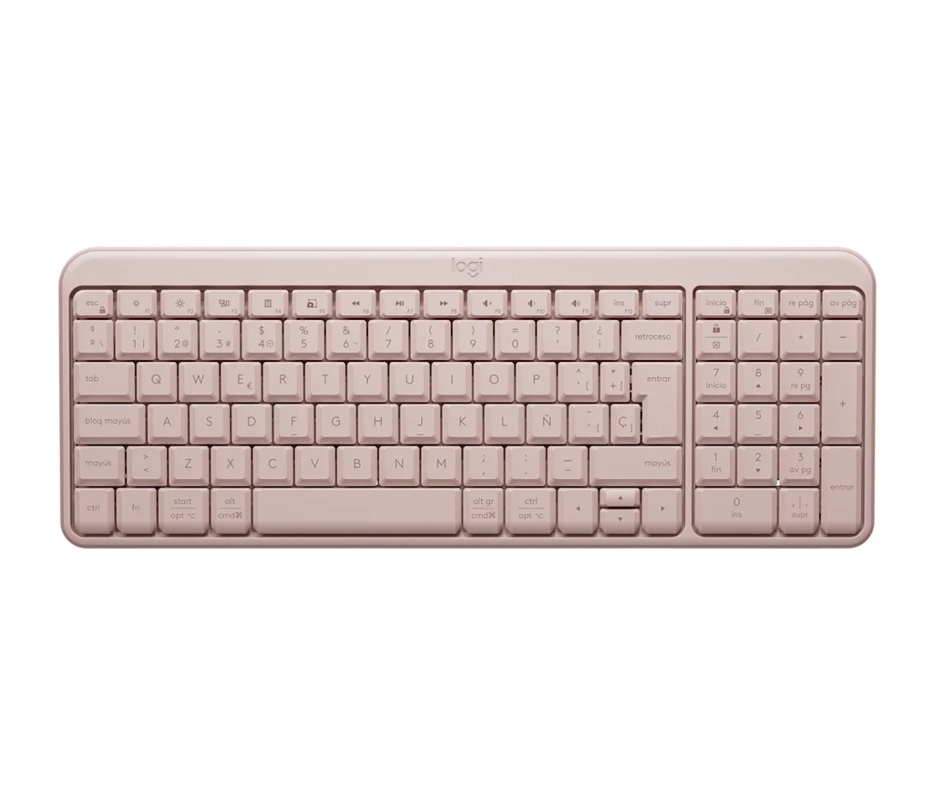 Teclado Inalámbrico Compacto Logitech K250 Rosado