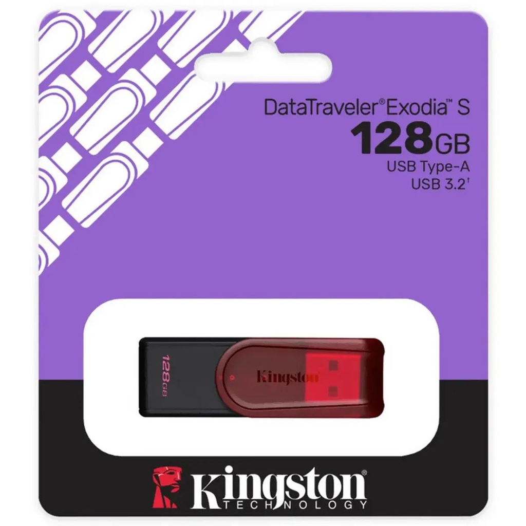 Memoria USB 3.2 Gen 1 Kingston DataTraveler Exodia S 128GB