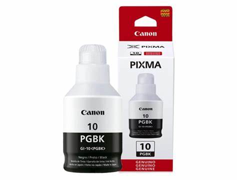 Botella de Tinta Canon GI-10 Negro 170ml