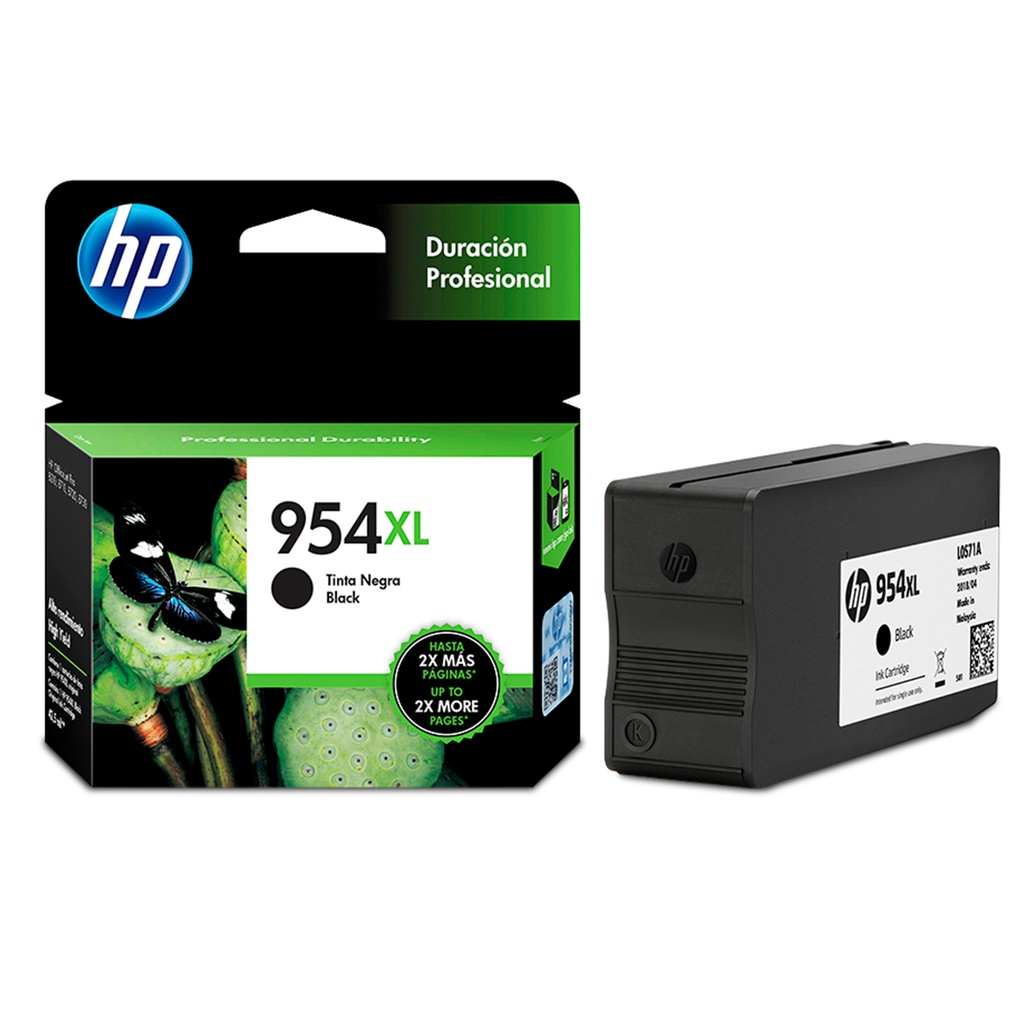 Cartucho de Tinta H.P. 954XL Negro Original
