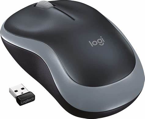 Mouse Inalámbrico Logitech M185 Gris Con Receptor USB