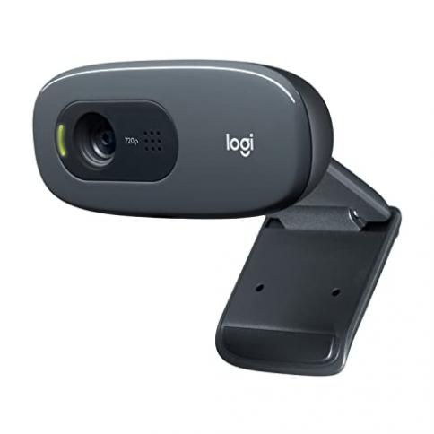 WebCam Logitech C270 HD 720p a 30 FPS Foco FIjo con Micrófono USB