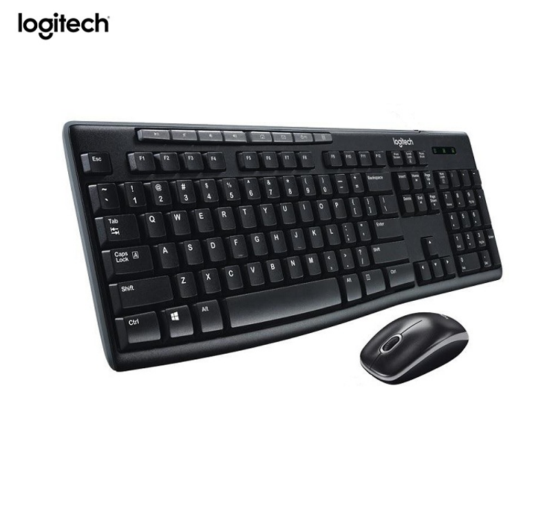 Teclado y Mouse Inalámbrico Logitech MK270 Negro Español
