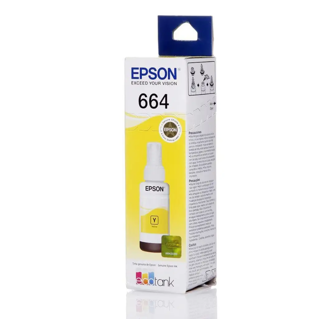 Botella de Tinta Epson Original T664420 Yellow