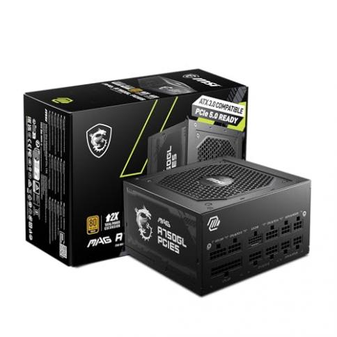 Fuente de Poder MSI Mag A750GL de 750w 80plus Gold 120-240VCA