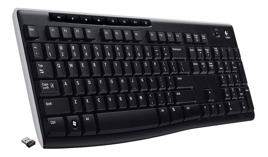 Teclado inalámbrico en español marca Logitech modelo K270