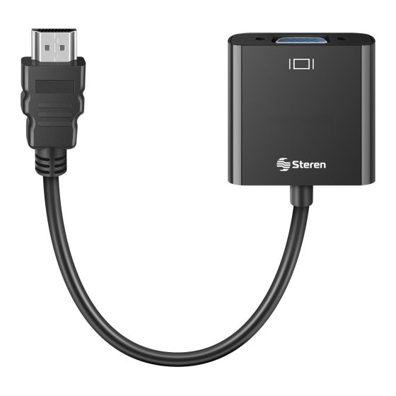 Convertidor de HDMI a VGA Steren Con cable AUX 3.5mm