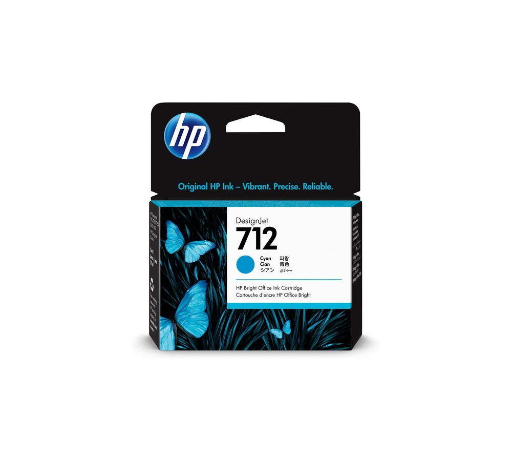 Cartucho de Tinta HP DesignJet 712 Cyan de 29ml