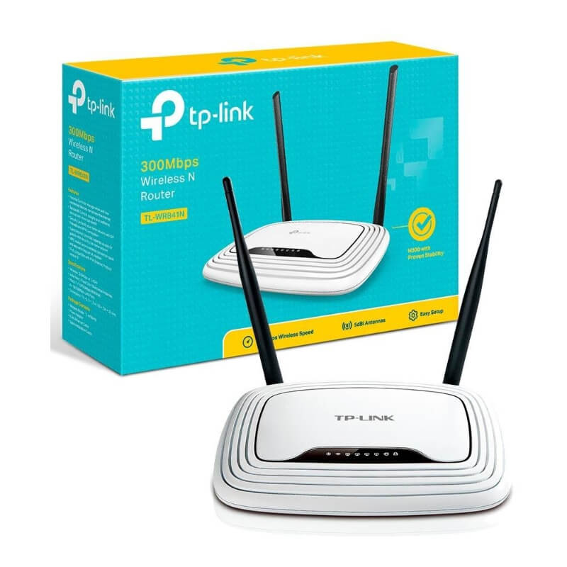 Router TP-LINK TL-WR841N Velocidad de 300 Mbps Dos antenas