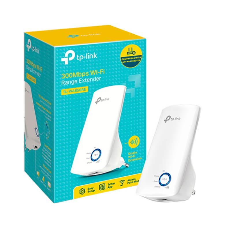Extensor TP-LINK TL-WA850RE 1 x Puerto Ethernet 10/100Mbps (RJ45) Botón para Reiniciar 2 Antenas Internas Frecuencia 2.4~2.4835GHz