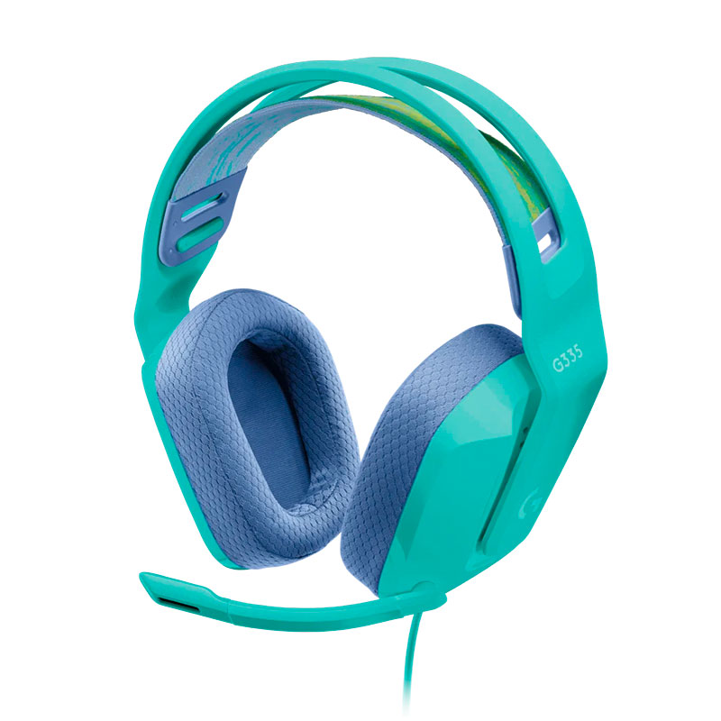 Audífonos LOgitech G335 Micrófono unidireccional Frecuencia de 20 Hz - 20 kHz Conector de Audio 3.5mm Menta