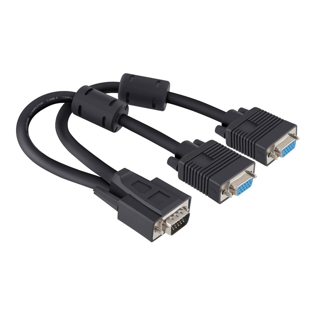 Divisor pasivo de plug VGA a 2 jacks VGA Soporta VGA, SVGA, UVGA