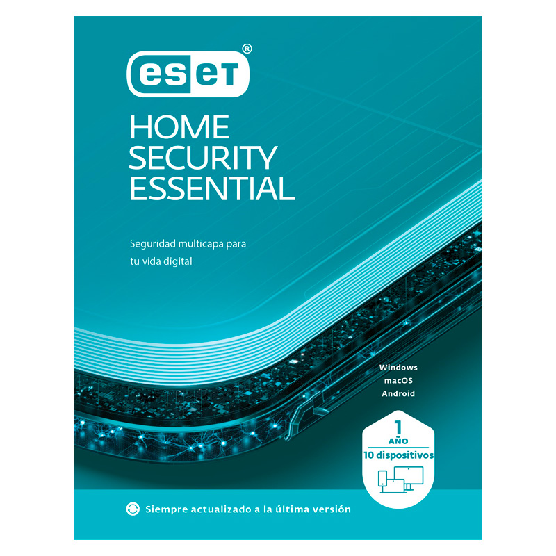 Licencia Eset Home Security Essential Para 5 PC 1 Año ESD