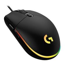 Mouse Óptico Gaming Logitech G203 LIGHTSYNC Negro 8000DPI 6 Botones