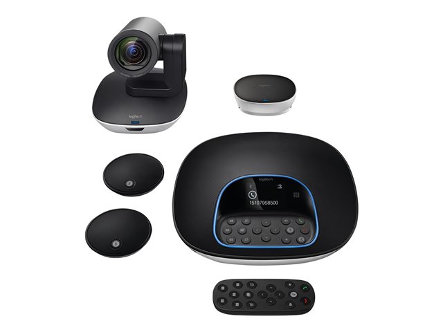 Kit de Video Conferencia Logitech GROUP Con Micrófonos de Expansión
