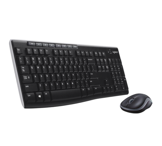 Combo de teclado y Mouse Logitech MK270 Inalámbrico Confortable