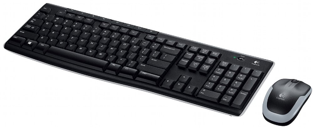 Combo de teclado y Mouse Logitech MK270 Inalámbrico Confortable