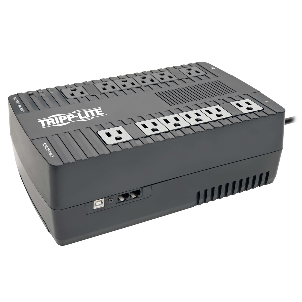 UPS Tripp Lite 750VA 450W de escritorio con respaldo de batería AVR 50/60Hz Compact 120V USB RJ11 - UPS - 450 vatios - 750 VA