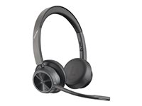 Auriculares estéreo Bluetooth Poly Voyager 4320 con adaptador USB-A BT700 (certificado para Microsoft Teams)