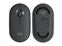 Mouse Logitech Óptico Pebble 2 M350s, Inalámbrico, RF + Bluetooth, 4000DPI, Grafito